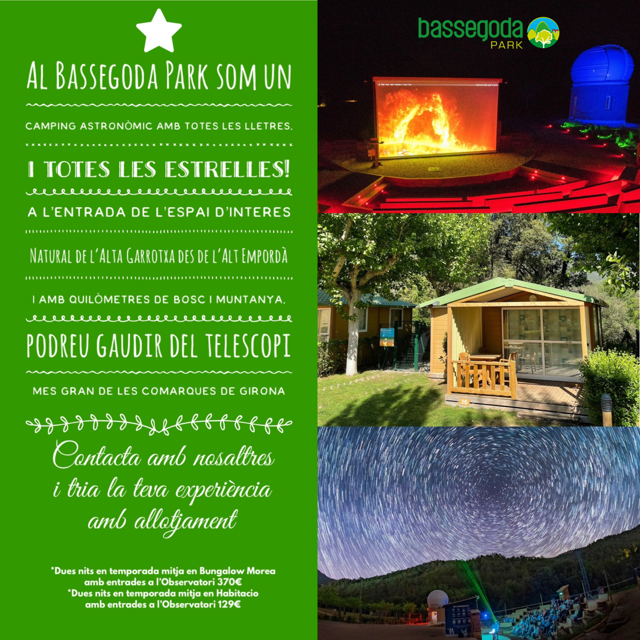 Camping bassegoda park observatori astronomic albanya empordaturisme